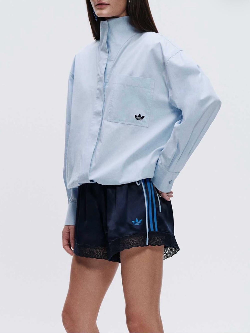 NWT adidas Originals × ASOS Lace Hem Shorts - Picture 3 of 6